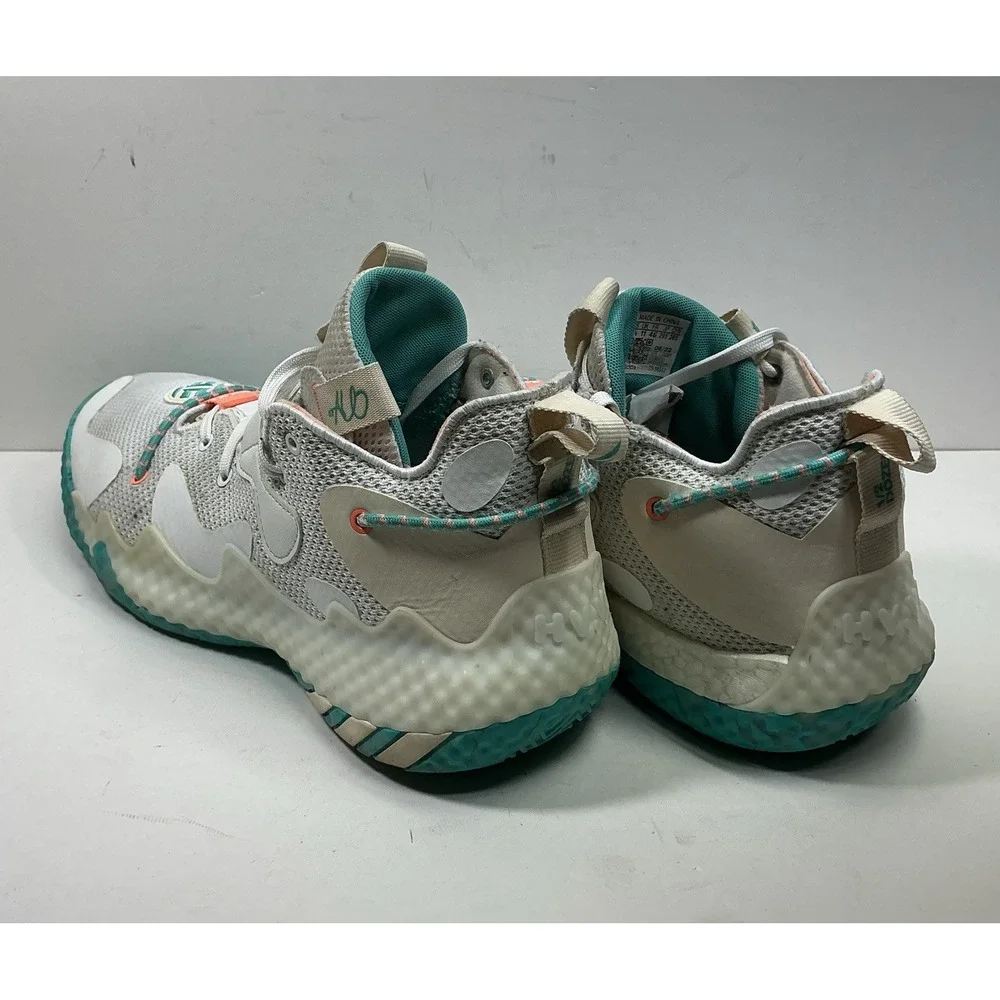 Adidas Harden Vol 6 Mens 11.5 White Basketball Shoes Athletic Sneakers GW9031‎